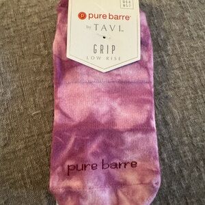 Pure Barre Purple Grip Socks